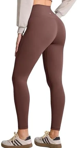baydi clouduxi high waisted workout leggings for women 2528 rustic brown